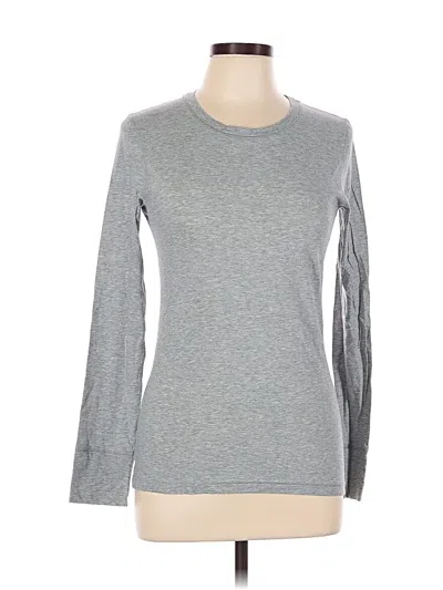 Pre-owned Lilla P Long Sleeve T-shirt In Gray