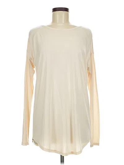 Pre-owned Lilla P Long Sleeve T-shirt In Ivory