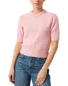 Lilla P Marled Pullover In Pink