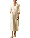 Lilla P Maxi Shirtdress In White