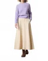 Lilla P Mixed Stitch Pullover Sweater In Lavender In Purple
