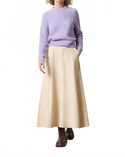 Lilla P Mixed Stitch Pullover Sweater In Lavender In Purple