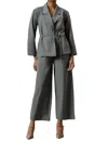 Lilla P Notch Collar Blazer In Slate In Grey