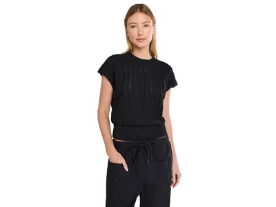 Lilla P Novelty Stitch Wedge Sweater Women's Clothing Black: Xs, Cotton/polyester In Purple