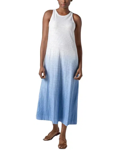 Lilla P Ombre Jewel Neck Tank Dress In Blue
