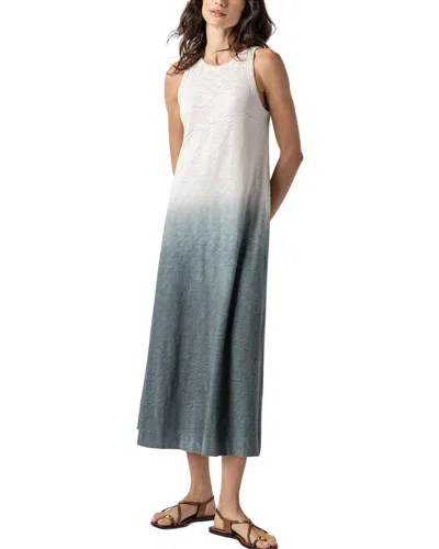 Lilla P Ombre Jewel Neck Tank Dress In Green