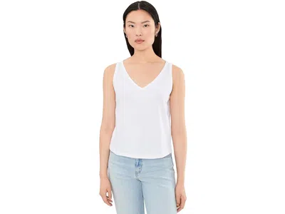 Lilla P Organic V-neck Tank Women's Clothing White: Xl