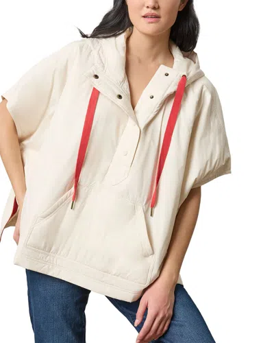 Lilla P Oversized Fit Hooded Poncho In Neutral