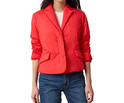 Lilla P Padded Blazer In Ruby In Red