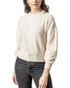 Lilla P Pleated Sleeve Crewneck Wool-blend Sweater