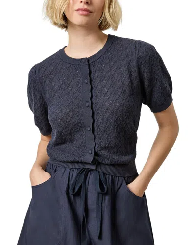 LILLA P LILLA P POINTELLE CARDIGAN