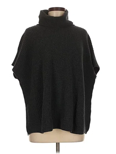 Pre-owned Lilla P Poncho In Black