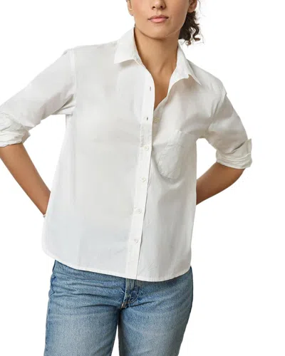Lilla P Poplin Button-down Shirt In White