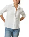 Lilla P Poplin Button-down Shirt In White
