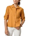 Lilla P Poplin Button-down Shirt In Orange