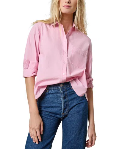 Lilla P Poplin Button Down Shirt In Taffy In Pink