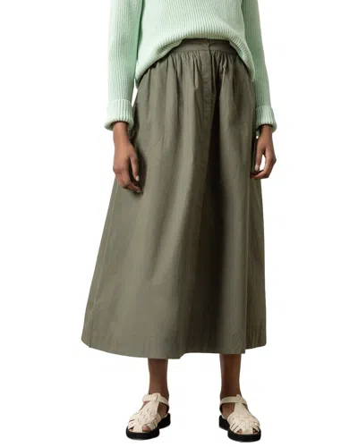 LILLA P LILLA P POPLIN BUTTON FRONT SKIRT