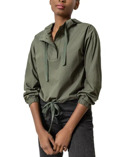 LILLA P POPLIN HOODIE