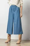 Lilla P Pull On Culotte In Stream In Beige