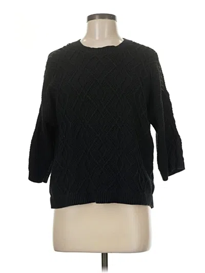 Pre-owned Lilla P Pullover Sweater In Black
