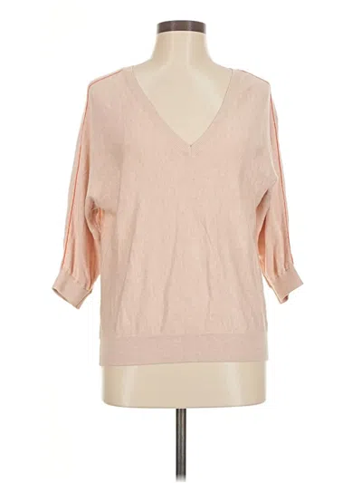 Pre-owned Lilla P Pullover Sweater In Pink