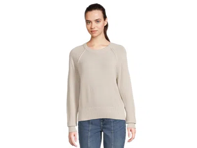 Lilla P Raglan Sleeve Pullover Women's Sweater Mist: Md In Neutral