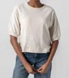 Lilla P Raglan Sweatshirt T-shirt In White