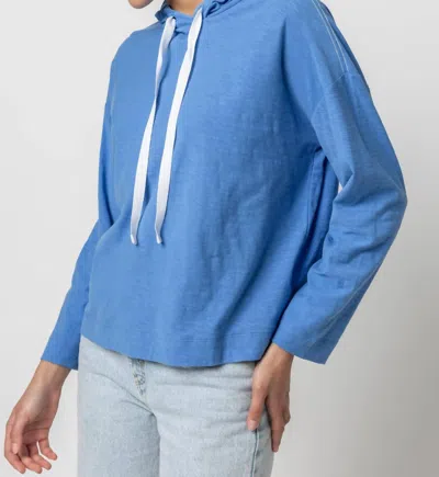 Lilla P Relaxed Hoodie In Baltic In Blue