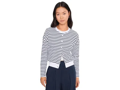 Lilla P Rib Trim Cardigan In Multi