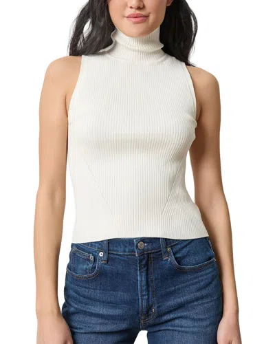 Lilla P Rib Turtleneck Shell Sweater In Neutral