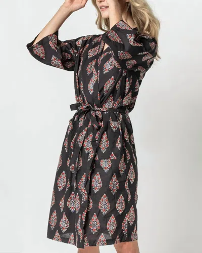 Lilla P Robe In Cranberry Print In Red