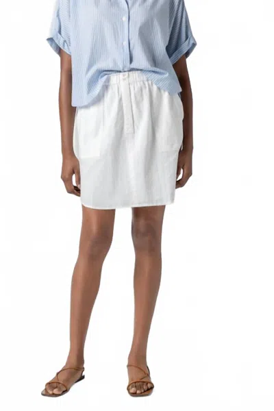 Lilla P Round Hem Skirt In White