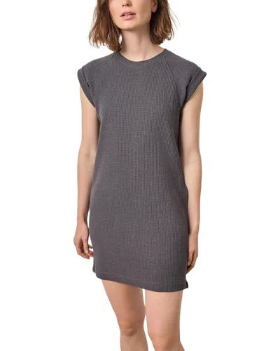 Lilla P Saddle Sleeve Shift Dress In Granite In Gray