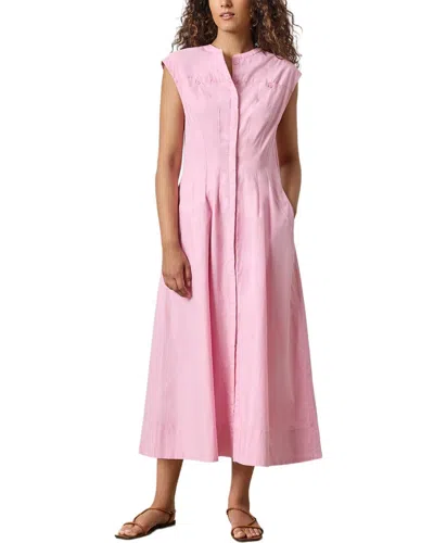 Lilla P Sleeveless Seamed Maxi Dress In Taffy In Pink