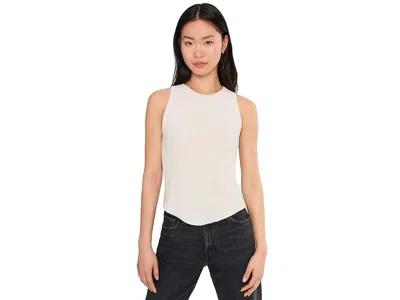 Lilla P Shirttail Hem Tank Top In Neutral