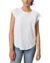Lilla P Shirttail Raglan Crewneck Shirt In White