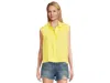 Lilla P Short Sleeve Button Down In Green