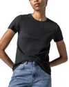 LILLA P SHORT SLEEVE CREWNECK TEE IN BLACK