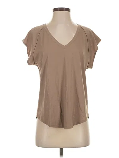 Pre-owned Lilla P Short Sleeve T-shirt In Brown