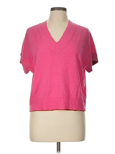 Pre-owned Lilla P Short Sleeve T-shirt In Pink
