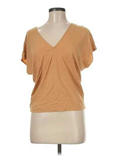 Pre-owned Lilla P Short Sleeve T-shirt In Tan