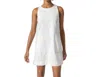 Lilla P Side Button Canvas Dress In White In White