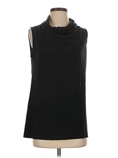 Pre-owned Lilla P Sleeveless Blouse In Black