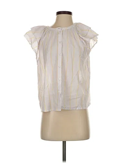 Pre-owned Lilla P Sleeveless Blouse In White