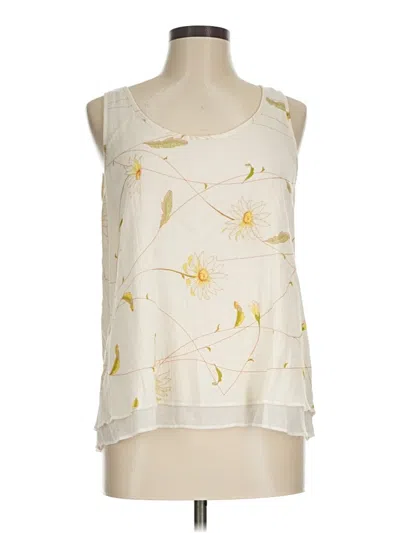 Pre-owned Lilla P Sleeveless Blouse In White