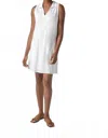 Lilla P Sleeveless Collared Dress In White In White