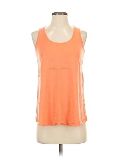 Pre-owned Lilla P Sleeveless Top Orange Scoop Neck Tops