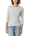 Lilla P Slim Crewneck Shirt In Gray
