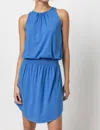 Lilla P Smocked Crewneck Dress In Riviera In Multi