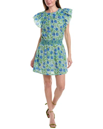 Lilla P Smocked Waist Mini Dress In Multi